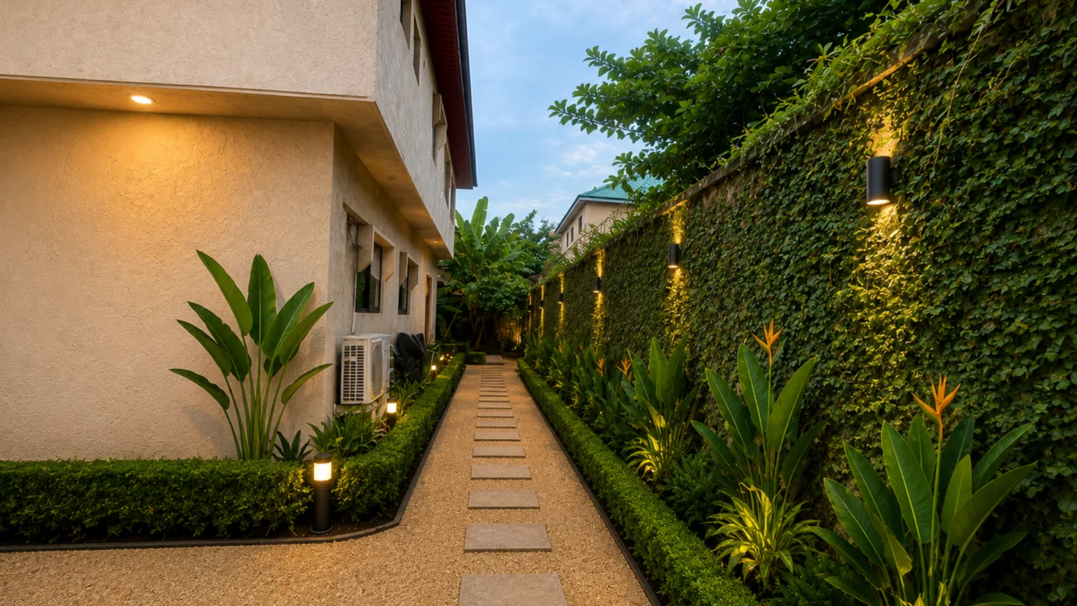 Harryscapes office courtyard after landscaping
